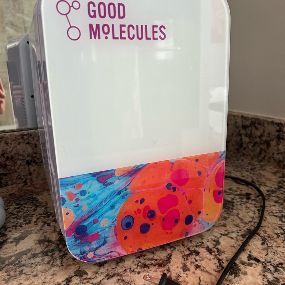 Good Molecules Skincare Fridge with Abstract Design